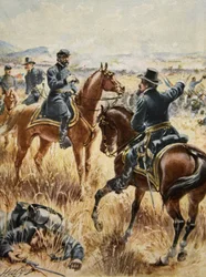 Major General George Meade at the battle of Gettysburg on July 2nd 1863